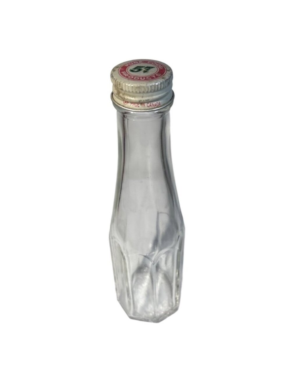 Heinz Ketchup 57 Pure Food Products Glass Bottle With Metal Cap Vintage Canada 7